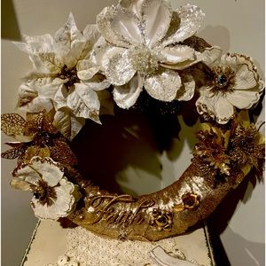 Homemade wreaths I use Dollie’s my mother n law gave me